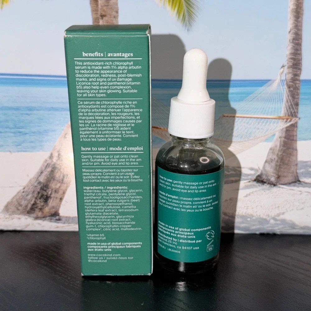 Cocokind chlorophyll discoloration