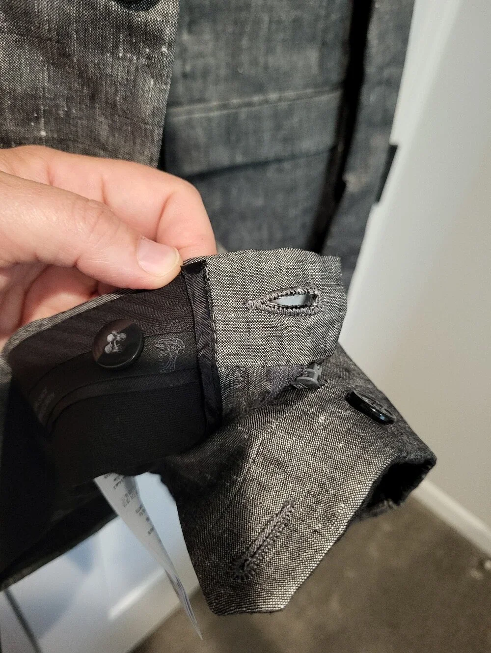 Versace suit graphite