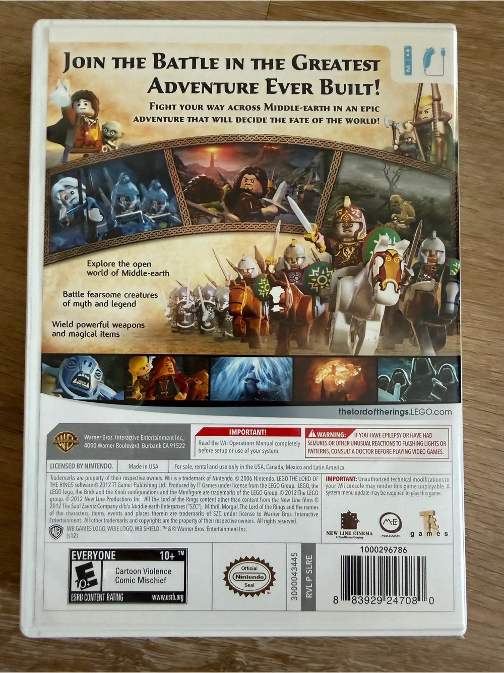 LEGO The Lord of the Rings Wii Video Game - White, Red, Brown, Blue