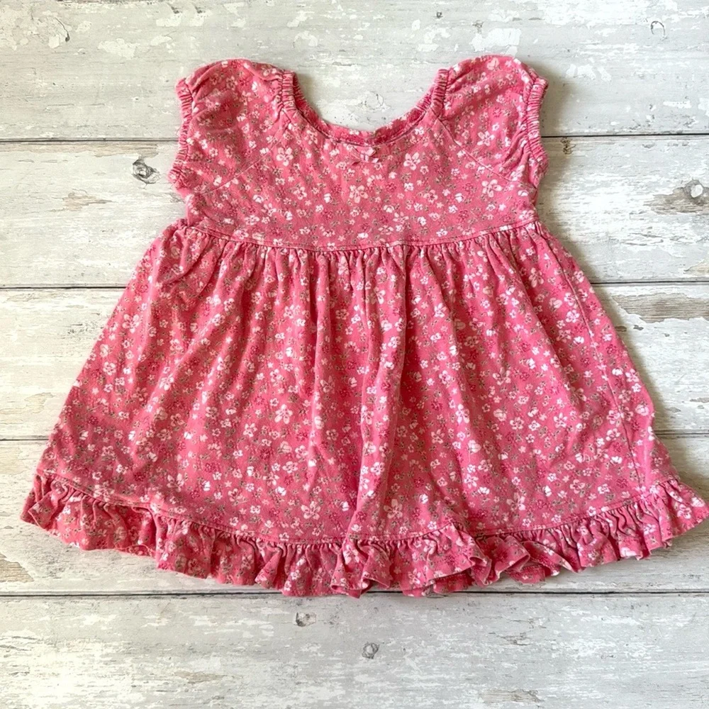 Baby Girl 6-9m Pink Floral Dress Summer Sundress Cherokee Brand 6m 9m