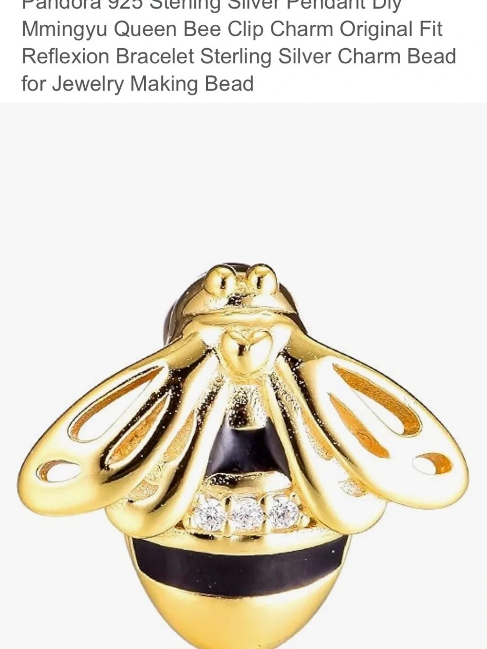 Pandora bee charm