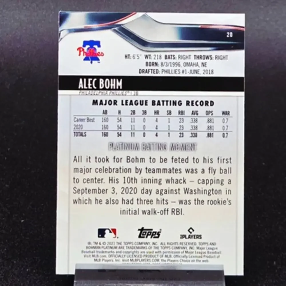 Topps alec bohm