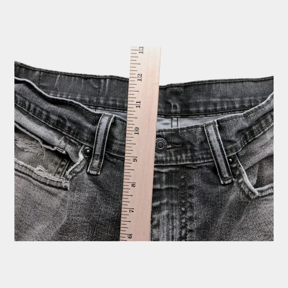 Levis Vintage 541 Jeans Mens 32x34 Gray Athletic Tapered Denim Distressed Pants