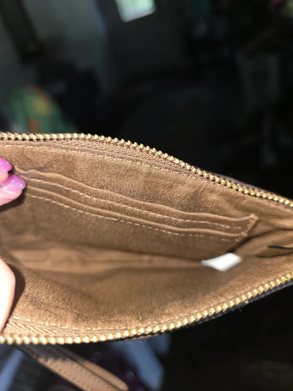 Coach wristlet signature