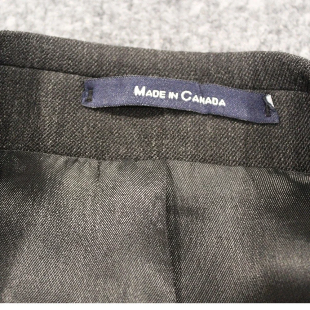 Vintage Ralph Lauren Men's Gray Suit Jacket Blazer‎ 44L Wool Blend 4 Button
