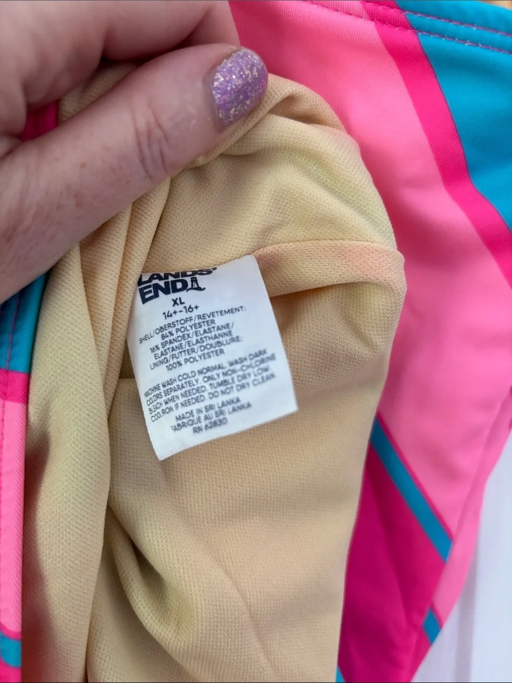 Lands End bold pink