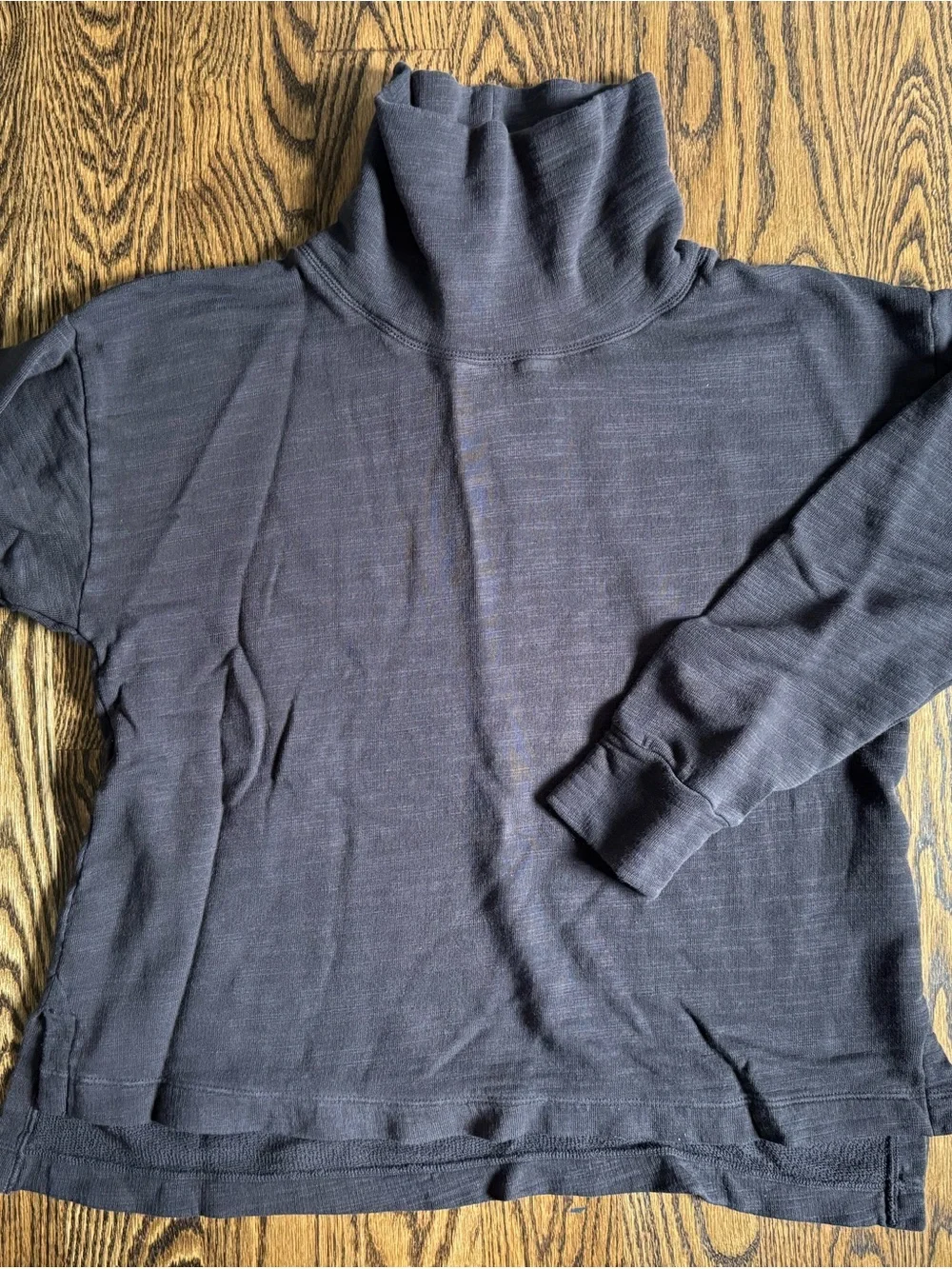 J. Crew women’s  weathered black Turtleneck Sweatshirt
