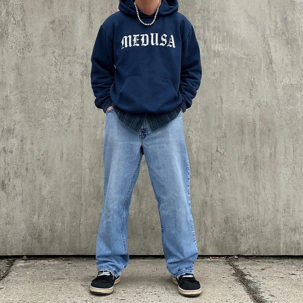Y2K 2000 Levi's SilverTab Straight + Loose Jeans‎ W31 L28 Light Wash USA