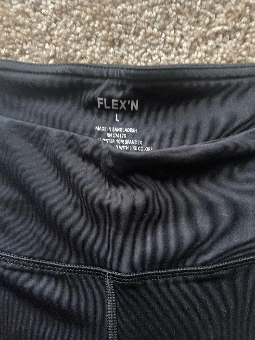 Bundle of 3 Athletic Capri Leggings High Waisted Size L