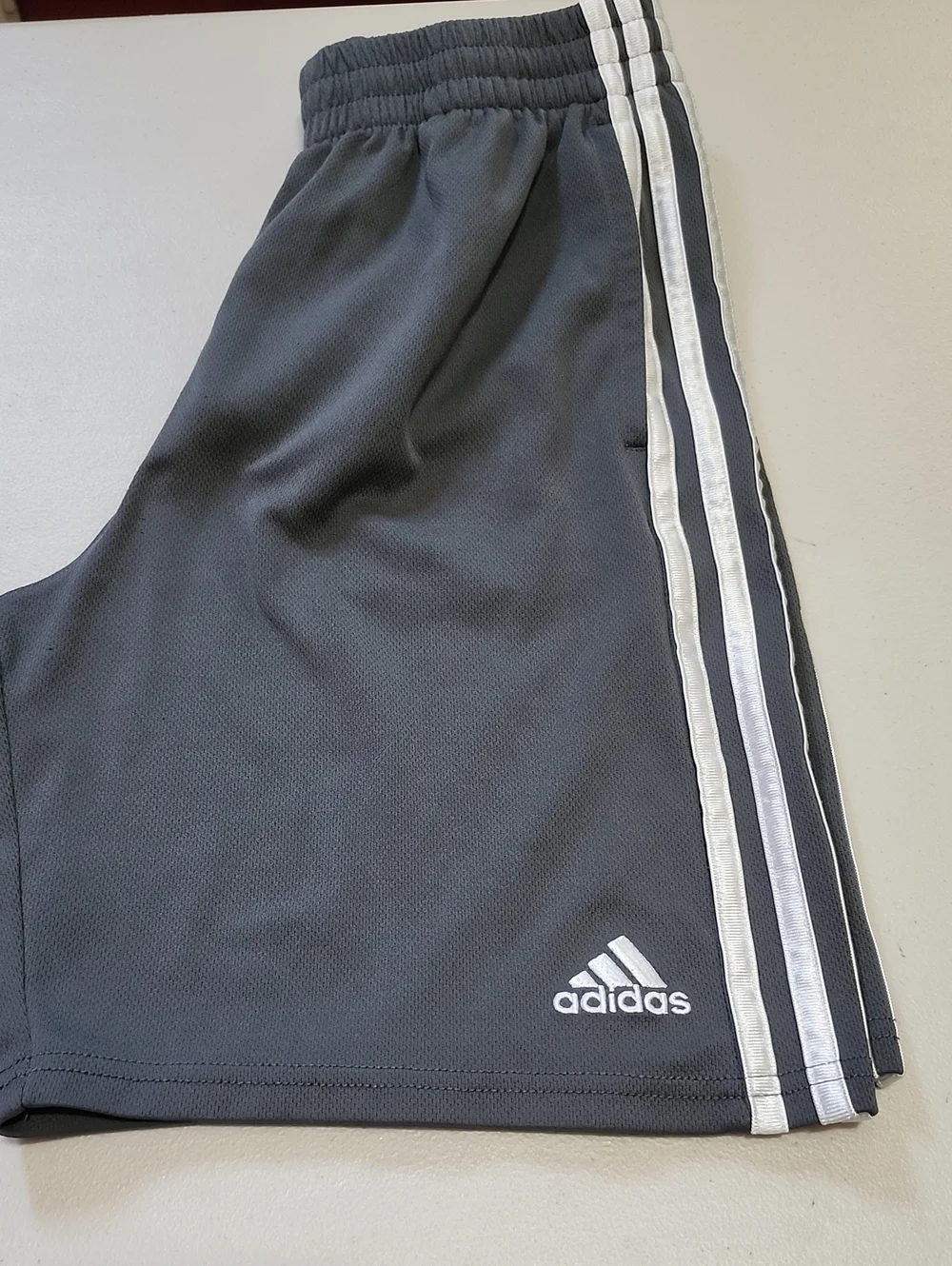 GUC 2 Pairs Of Pants, SzL (Y14-16) Under Armour Black long & Gray Adidas Shorts