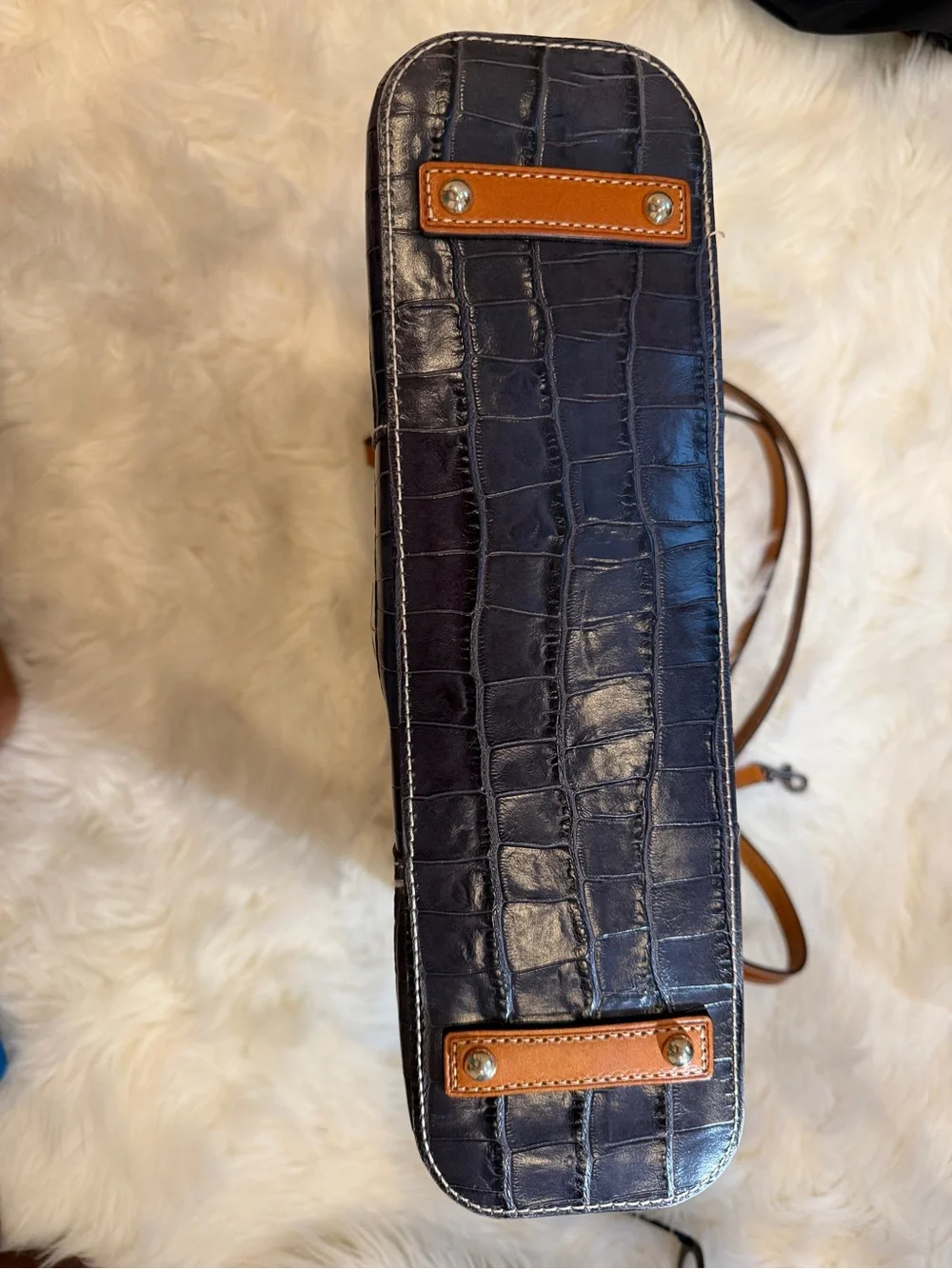 Dooney & Bourke structured croc