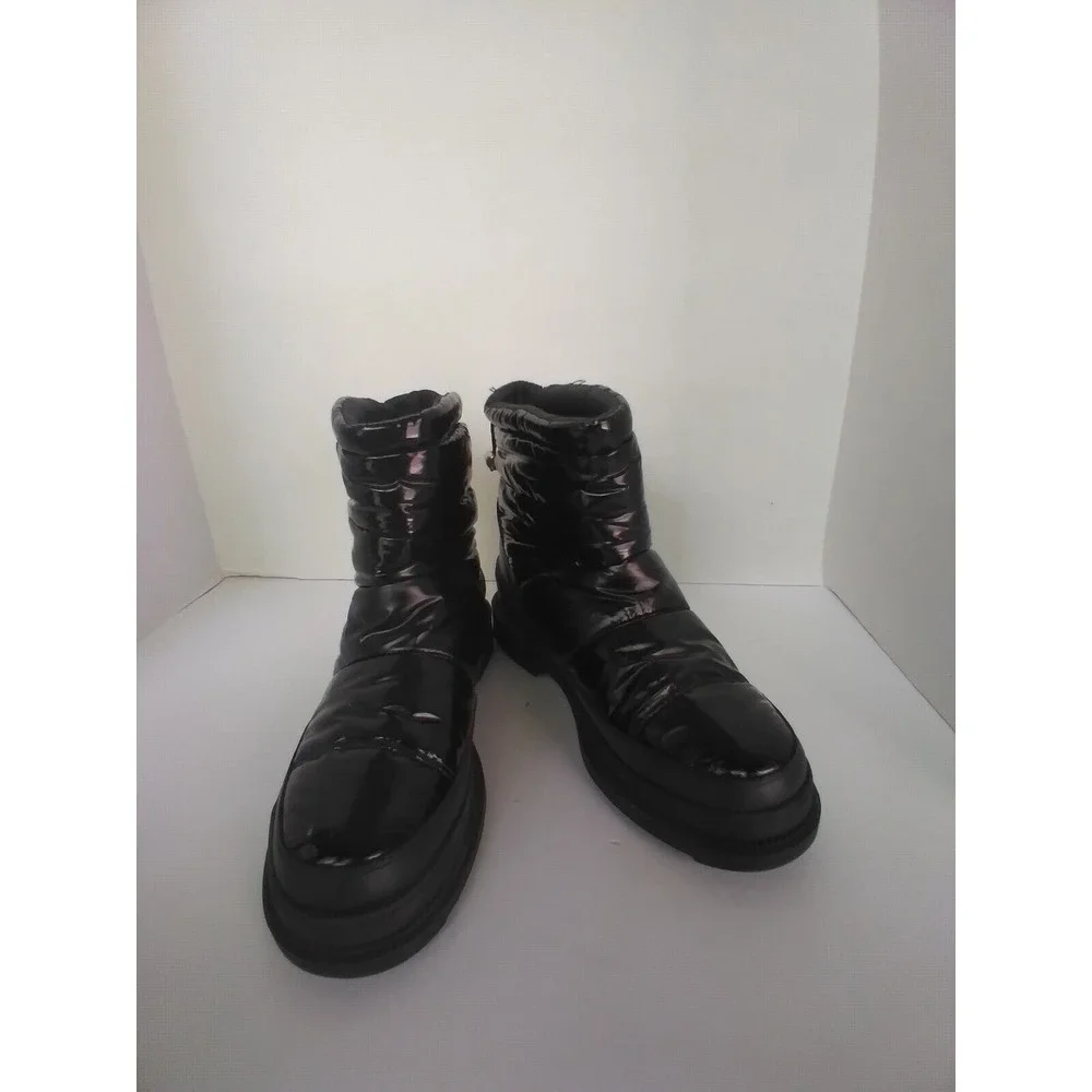 SM New‎ York Puffer Boots Winter Snow Boots Quilted Black Boots Size?