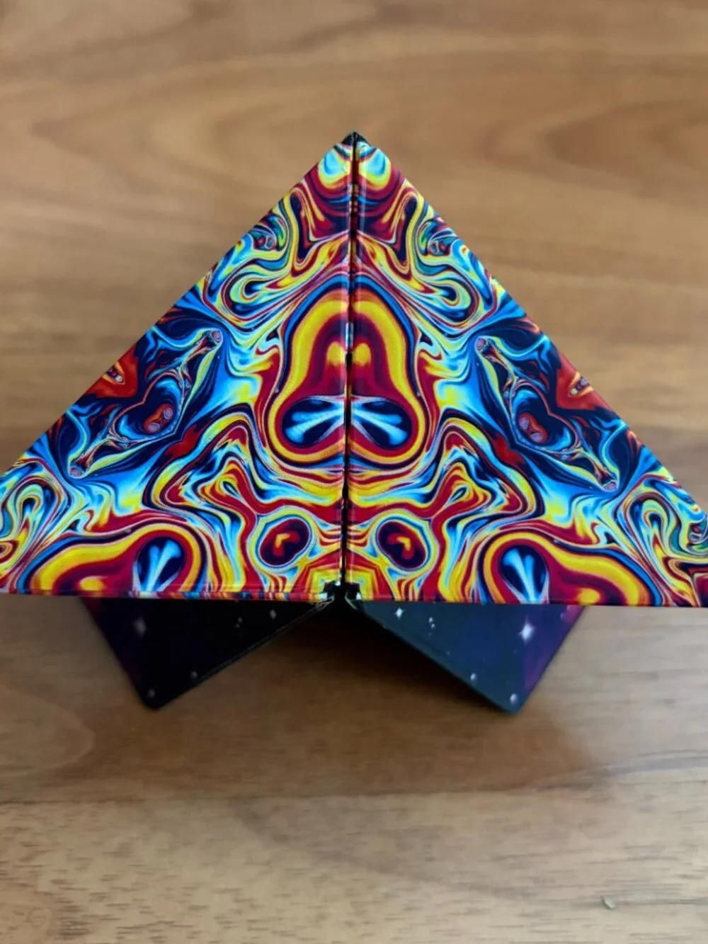 Shashibo Shape Shifting Box puzzle cube, spaced out pattern