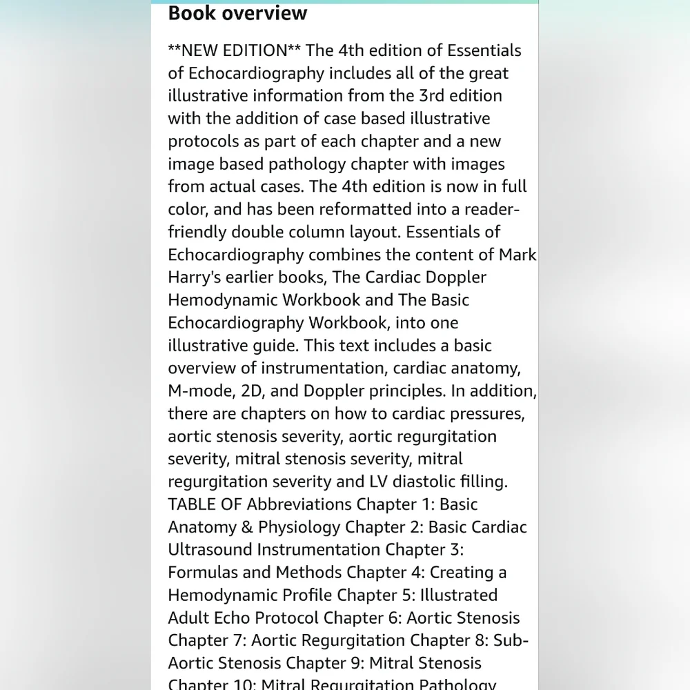 N/A essentials echocardiology