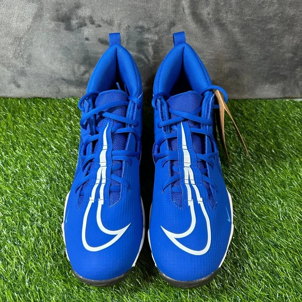 Nike Alpha Menace 3 Shark Cleats Mens Size 11 Blue White Football Performance
