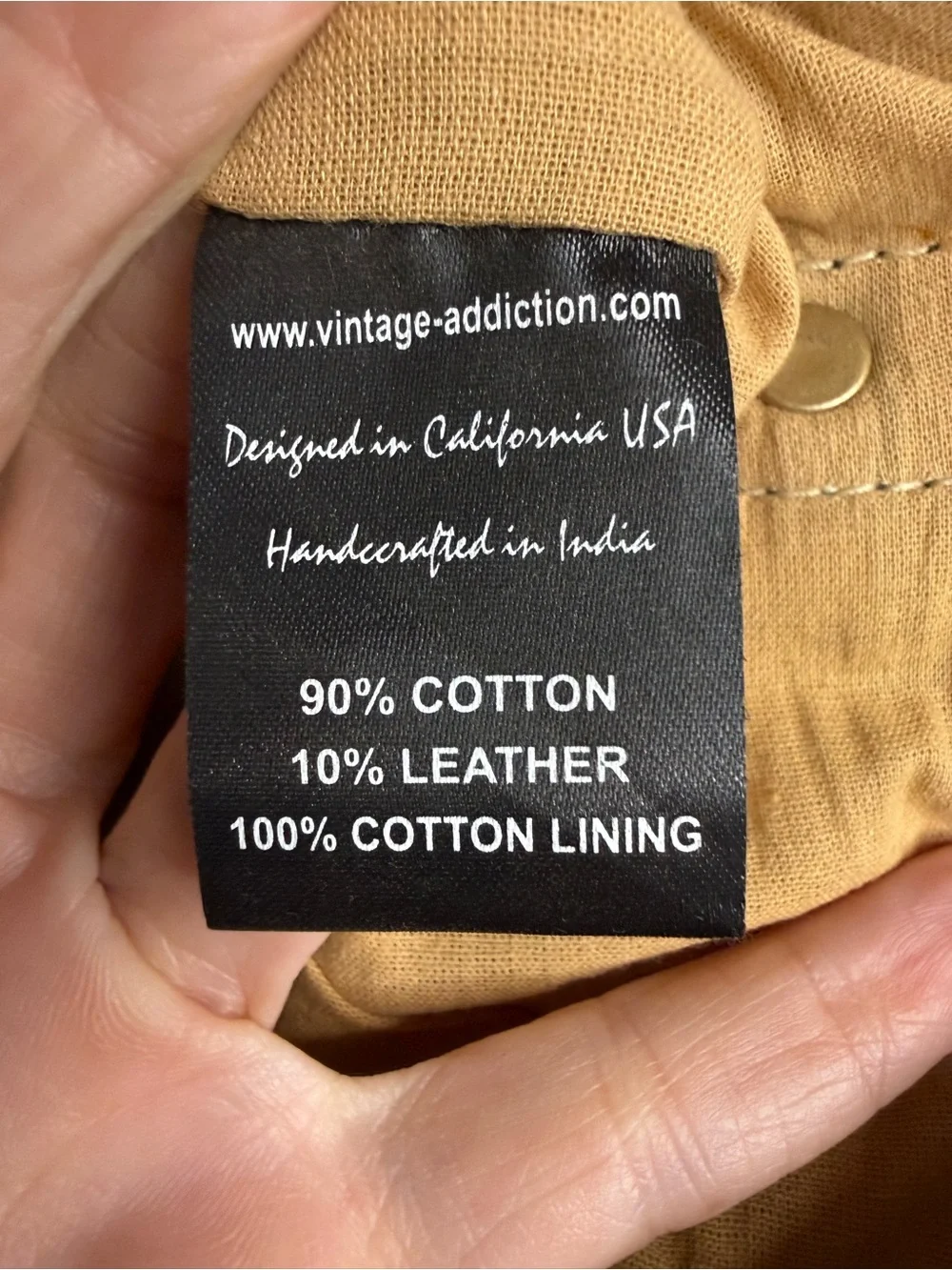 Vintage Addiction durable canvas