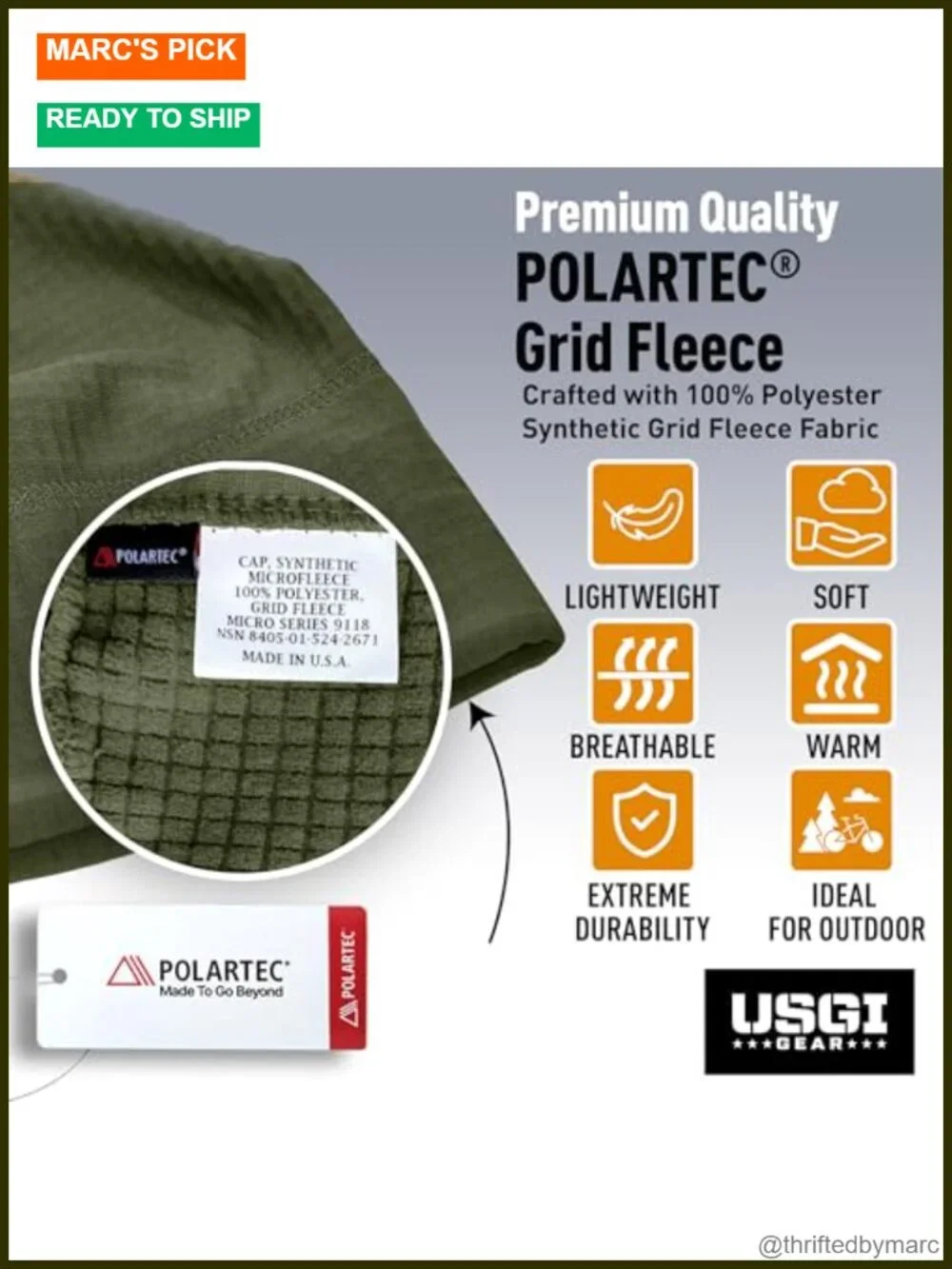 N/A polartec grid