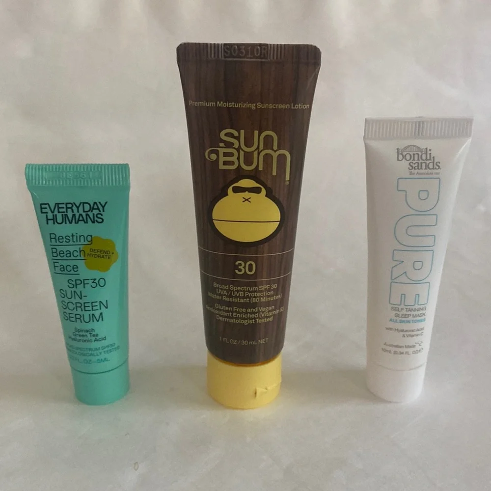 SUN BUM EVERYDAY HUMANS SPF 30 Face Screen BONDI SANDS Self Tanning Sleep Mask