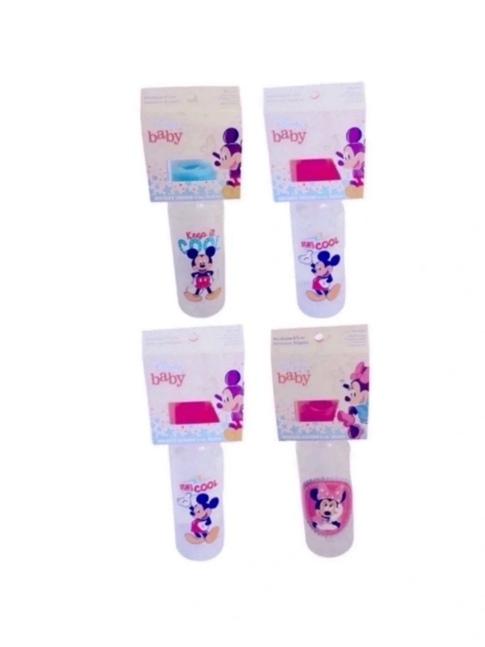 Disney Mickey Mouse Baby Bottles and Disney Minnie Mouse Baby Bottle
