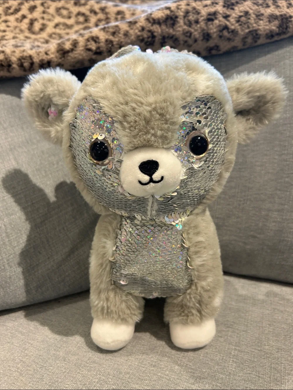 Plush Reindeer with flip sequins
