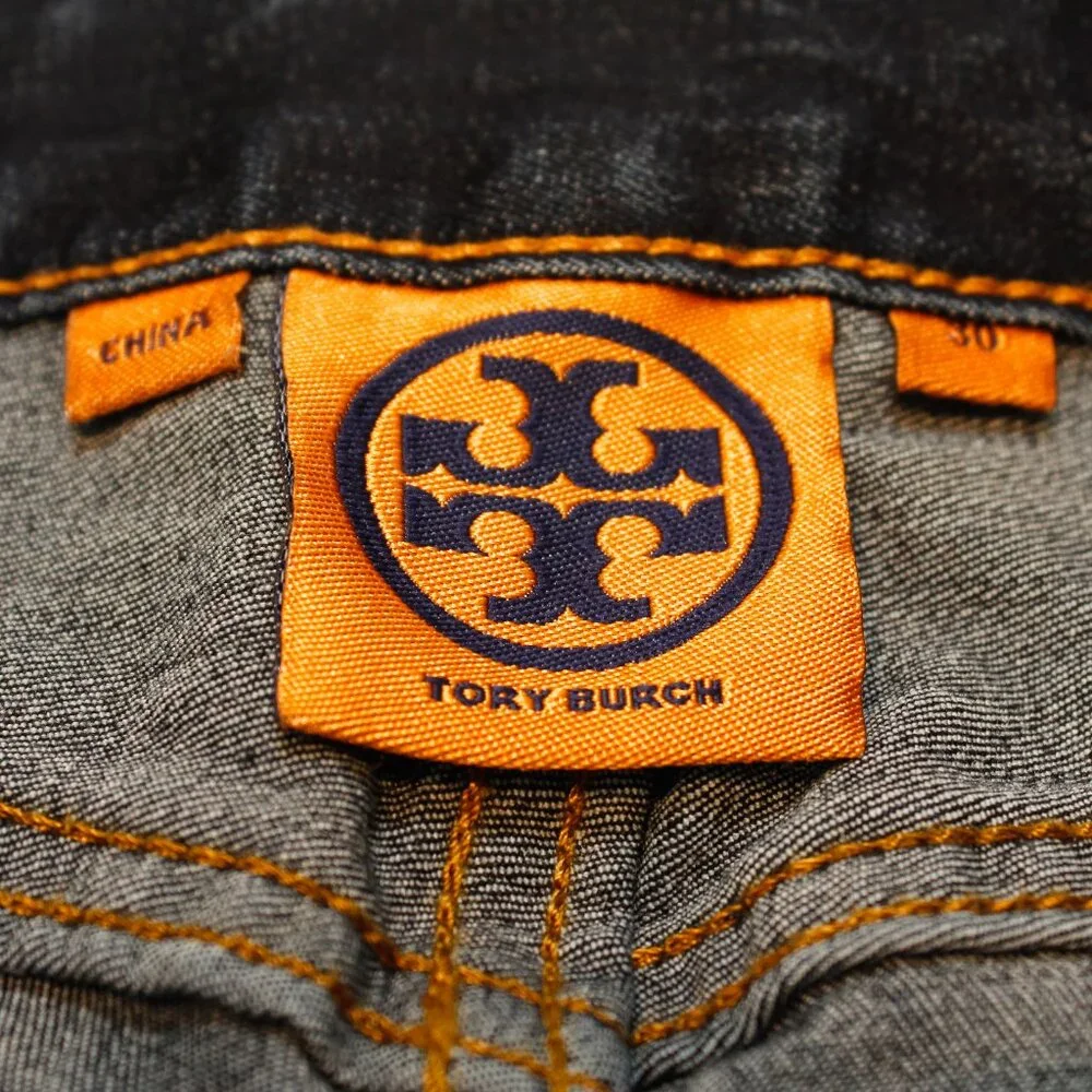 Jeans | Skinny | Tory Burch High Waist  | Quiet Luxury Capsule Dark Wash | 30