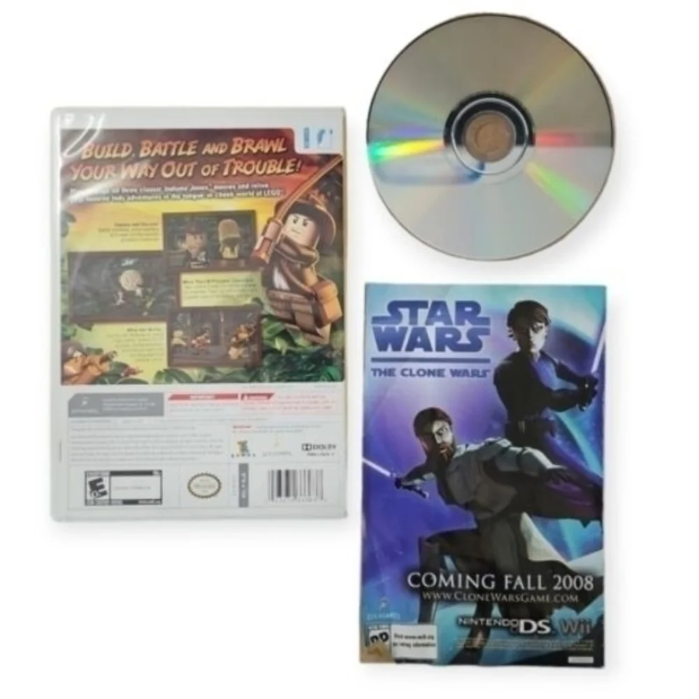 LEGO Indiana Jones: The Original Adventures (Nintendo Wii, 2008) with‎ Booklet