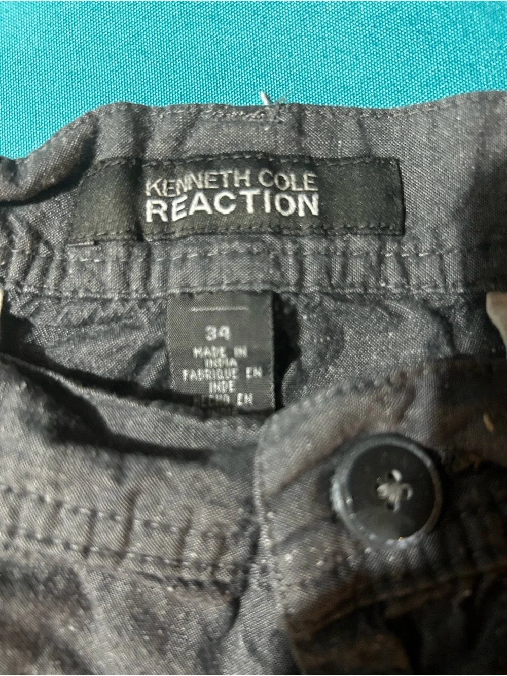 Kenneth Cole Reaction Men's Charcoal grey Flat Front Shorts