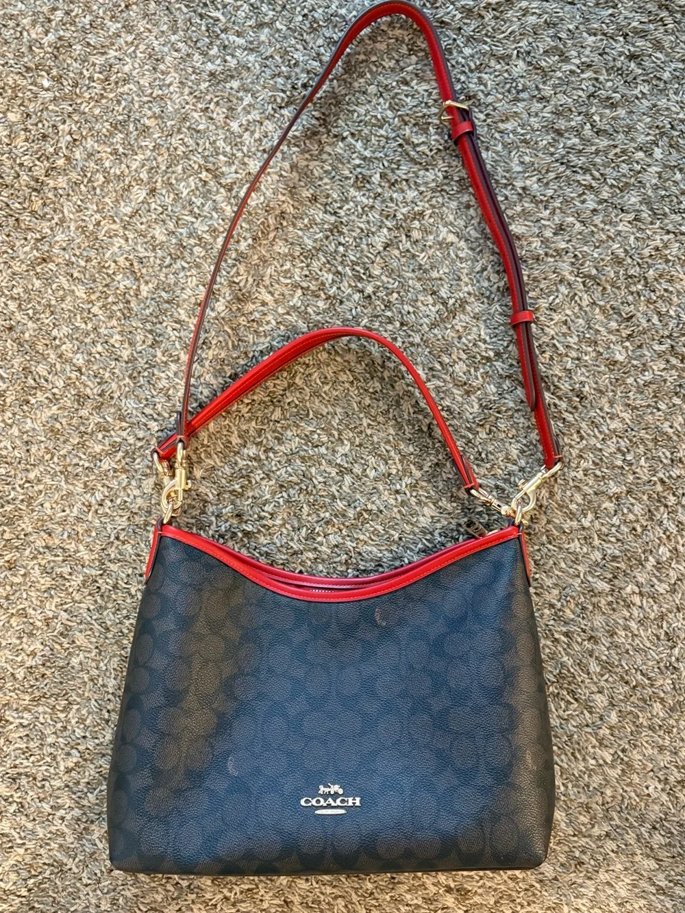 Coach signature coated