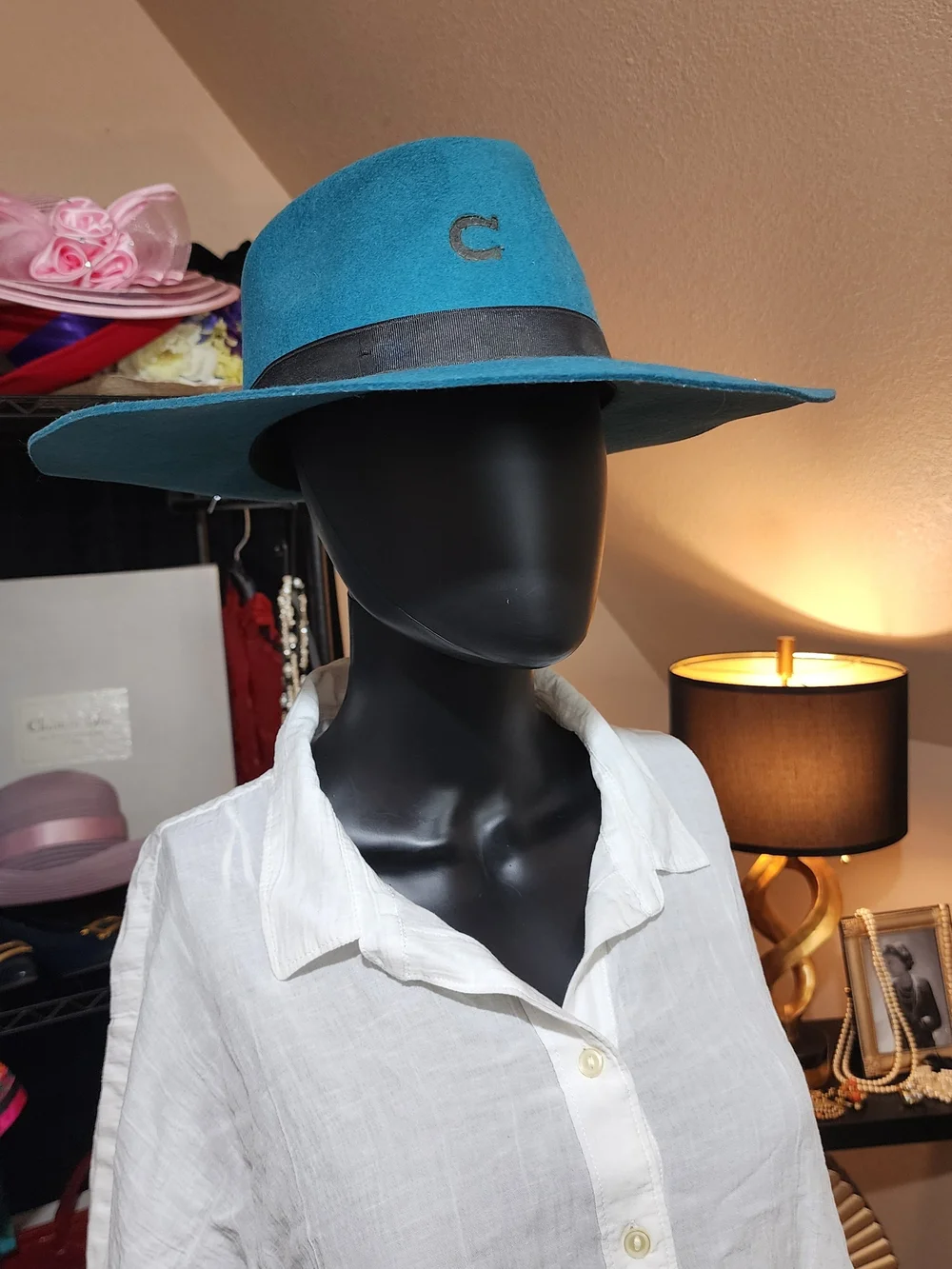 Charlie 1 Horse teal wool