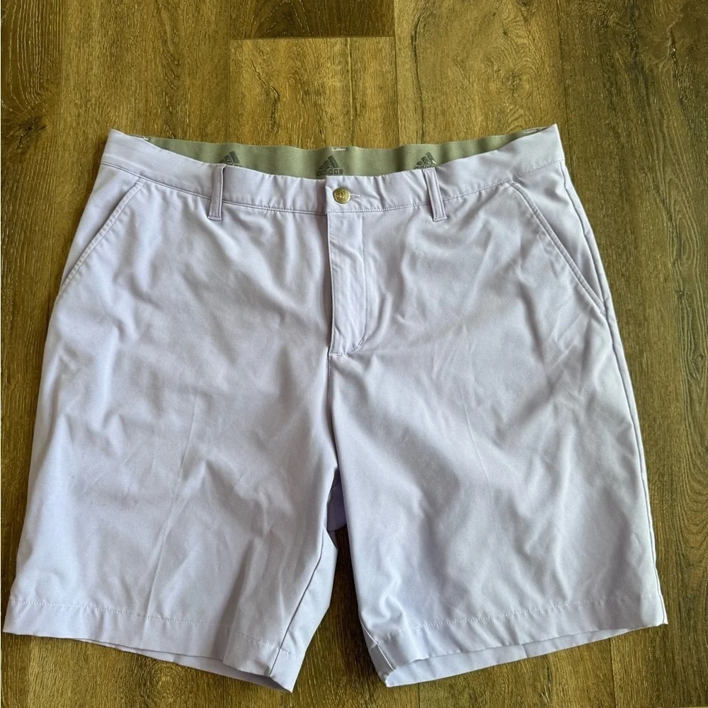Adidas Men's Lavender Flat Front Shorts