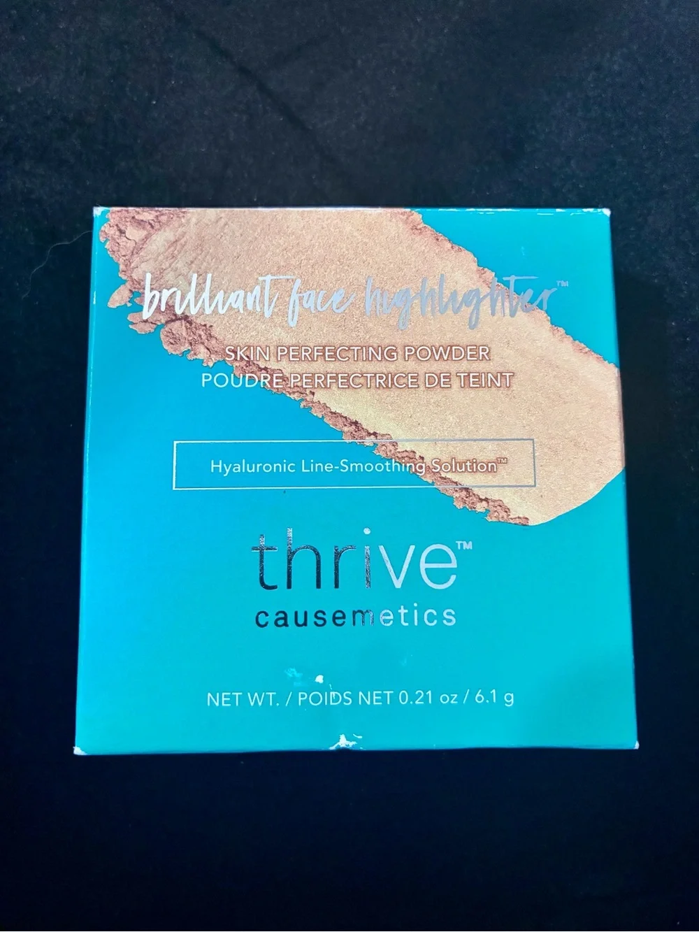 New Thrive Causemetics Brilliant Face highlighter perfect Shael champagne gold