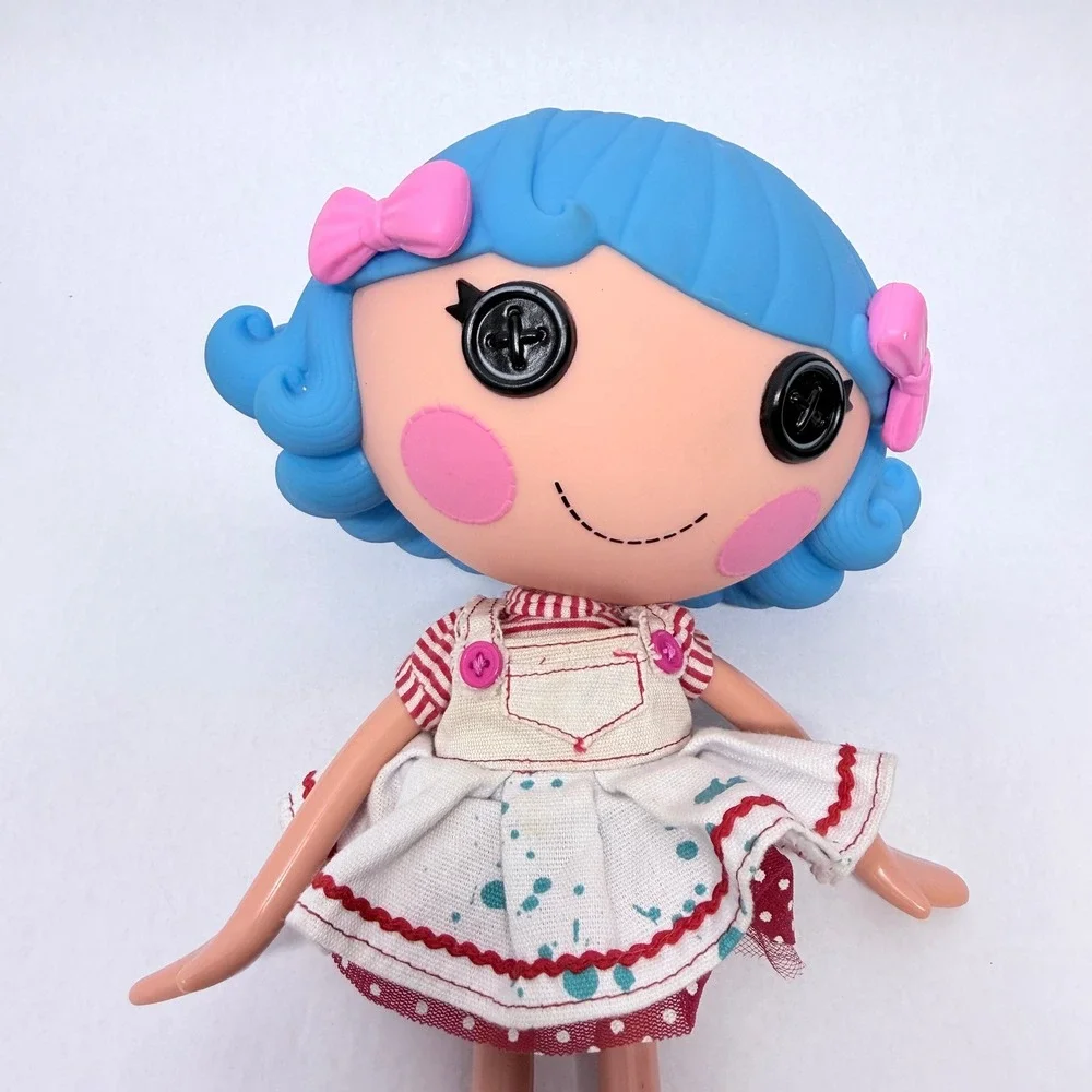 MGA Lalaloopsy Spot Splatter Splash 12 inch Doll Blue Hair with Pet Butterfly
