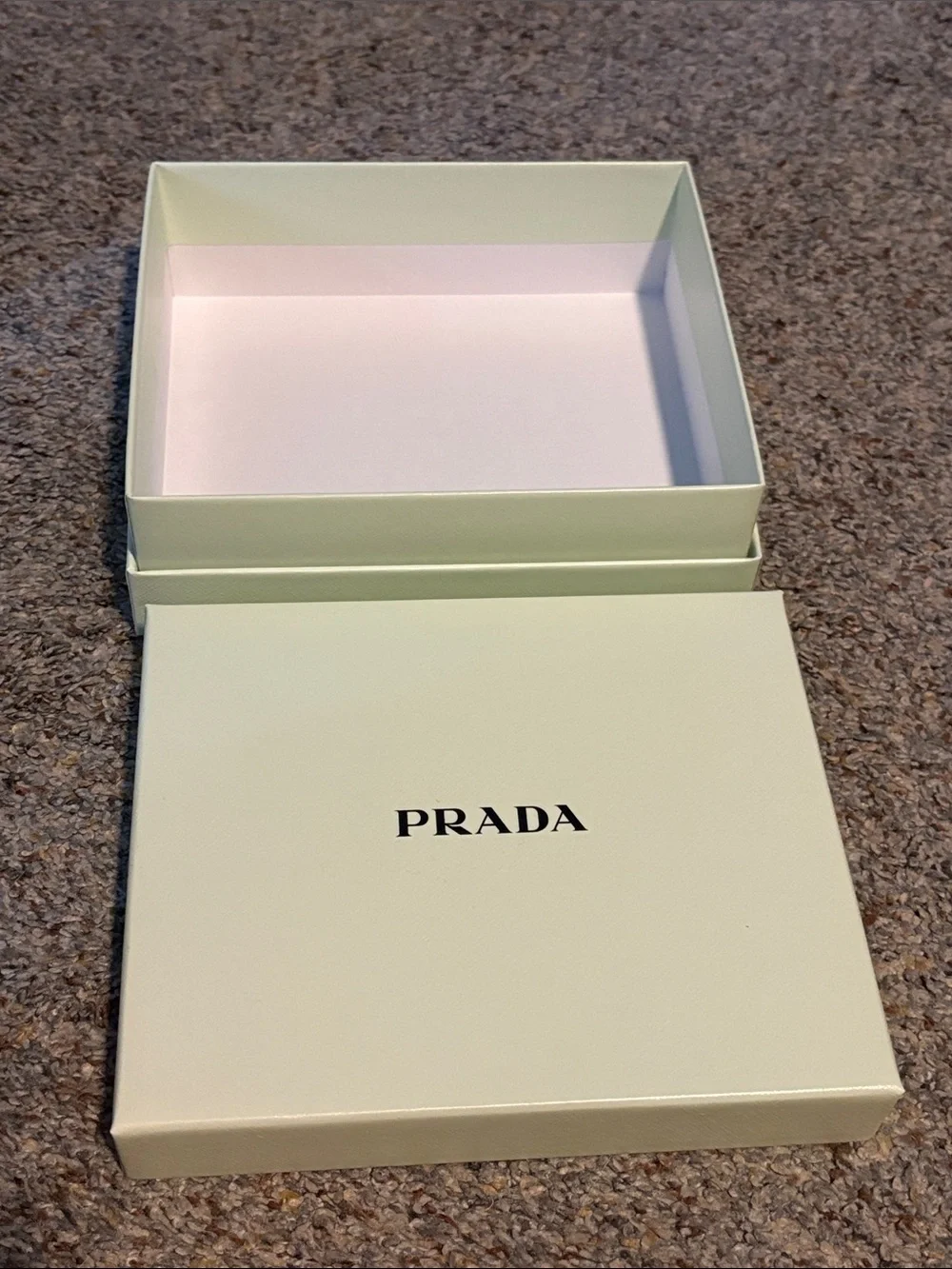 Prada green geometric box