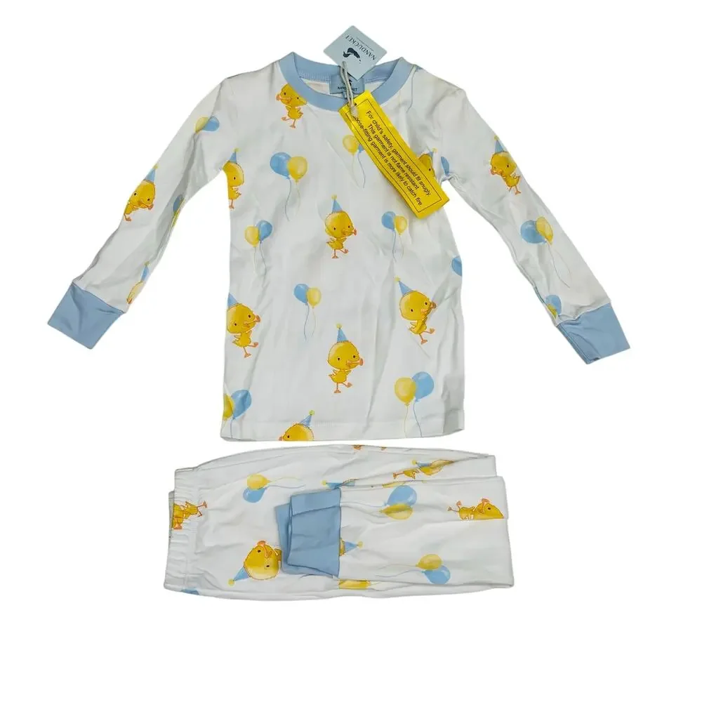 NWT Nanducket 3T Blue 2 piece Ack Celebration Pajamas