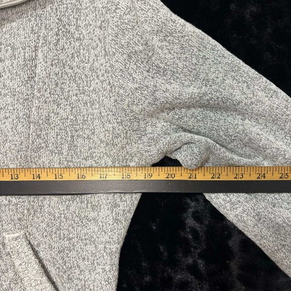 PrAna Kids Quarter Zip Sweatshirt Sz L Light Gray Cozy‎ Outdoor Hiking Gorpcore