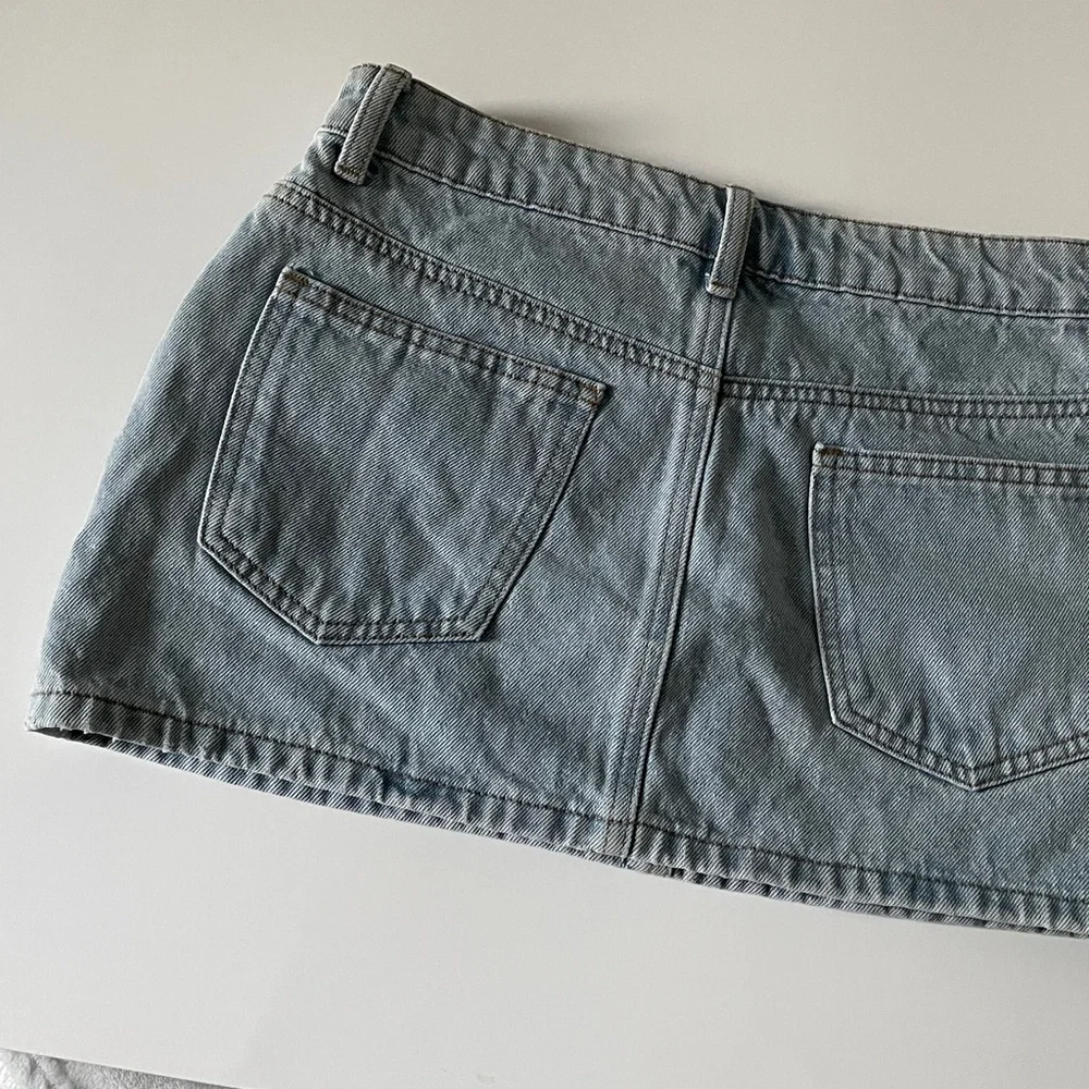 Edikted Mini Skirt Micro Jean Skirt