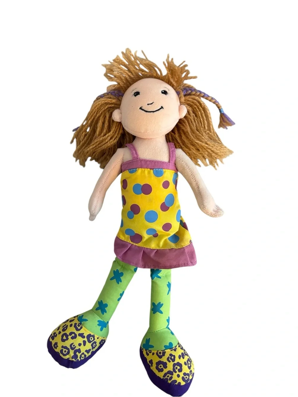Vintage Groovy Girls Siri Doll 2001 Manhatten Toys Embroidered Face Yarn Hair