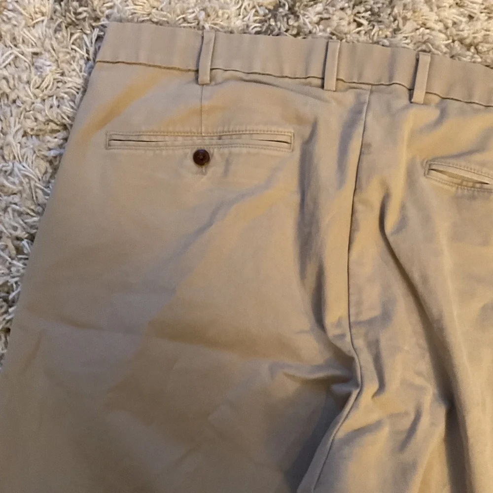 Gap Mens Athletic Fit Khaki Chino Pants Tan Beige 40x34‎ Cotton Blend Stretch