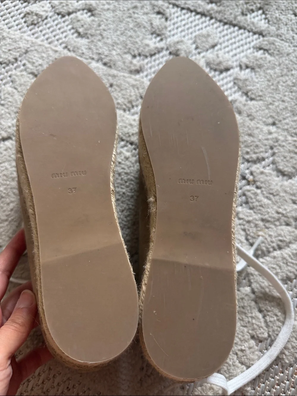 Miu Miu taupe suede