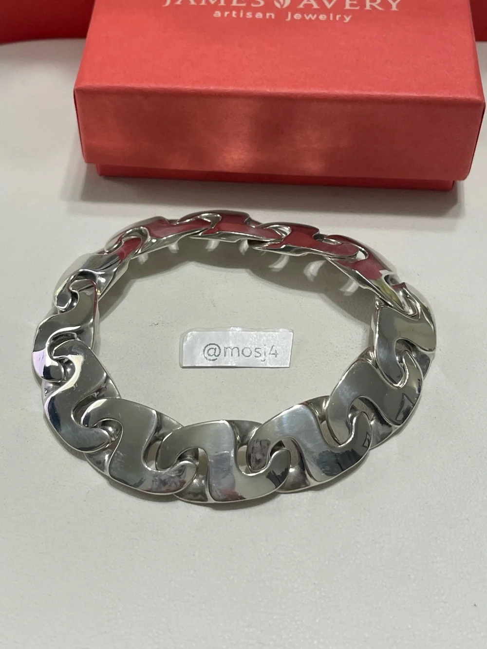 Retired James Avery chunky Link Bracelet