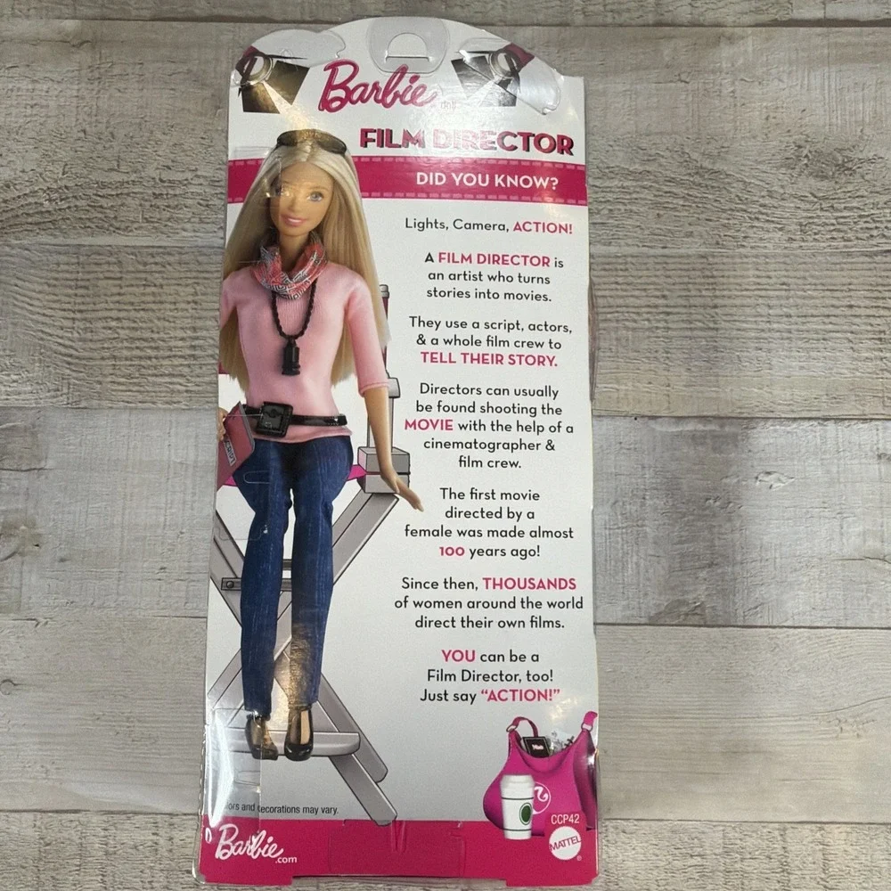 Barbie Film Director Doll 2015 Career of the Year Mattel New in Box CCP42 NIB