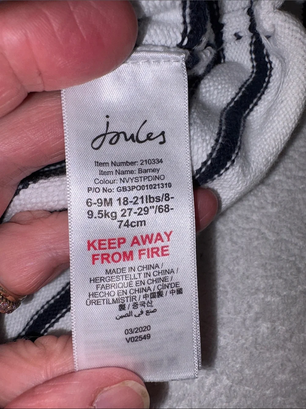 Joules striped knit