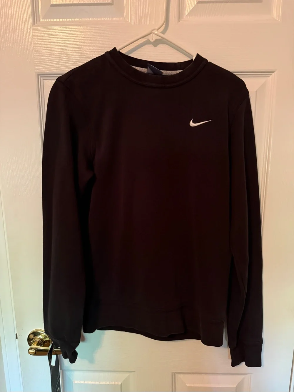 Nike Black Pullover Sweatshirt with White Swoosh Tag