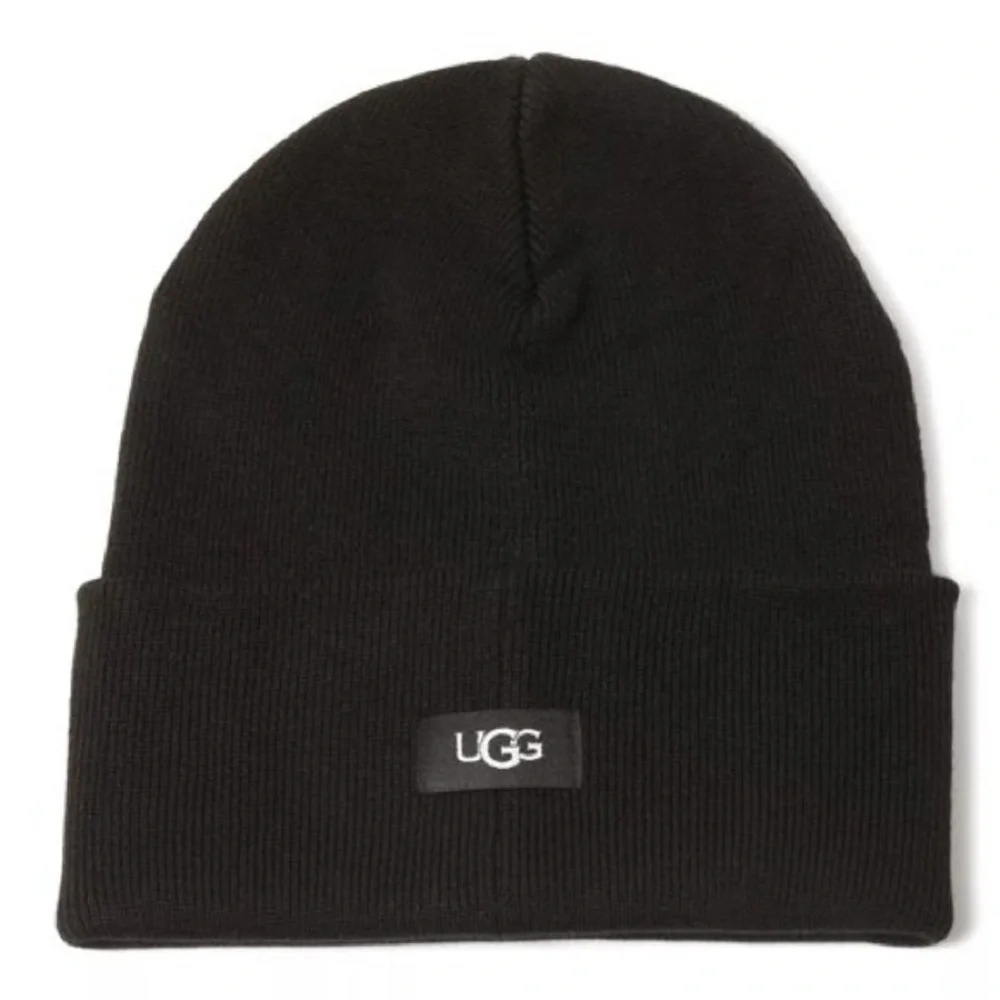 UGG KNIT CUFFED BEANIE BLACK UNISEX OS NWT