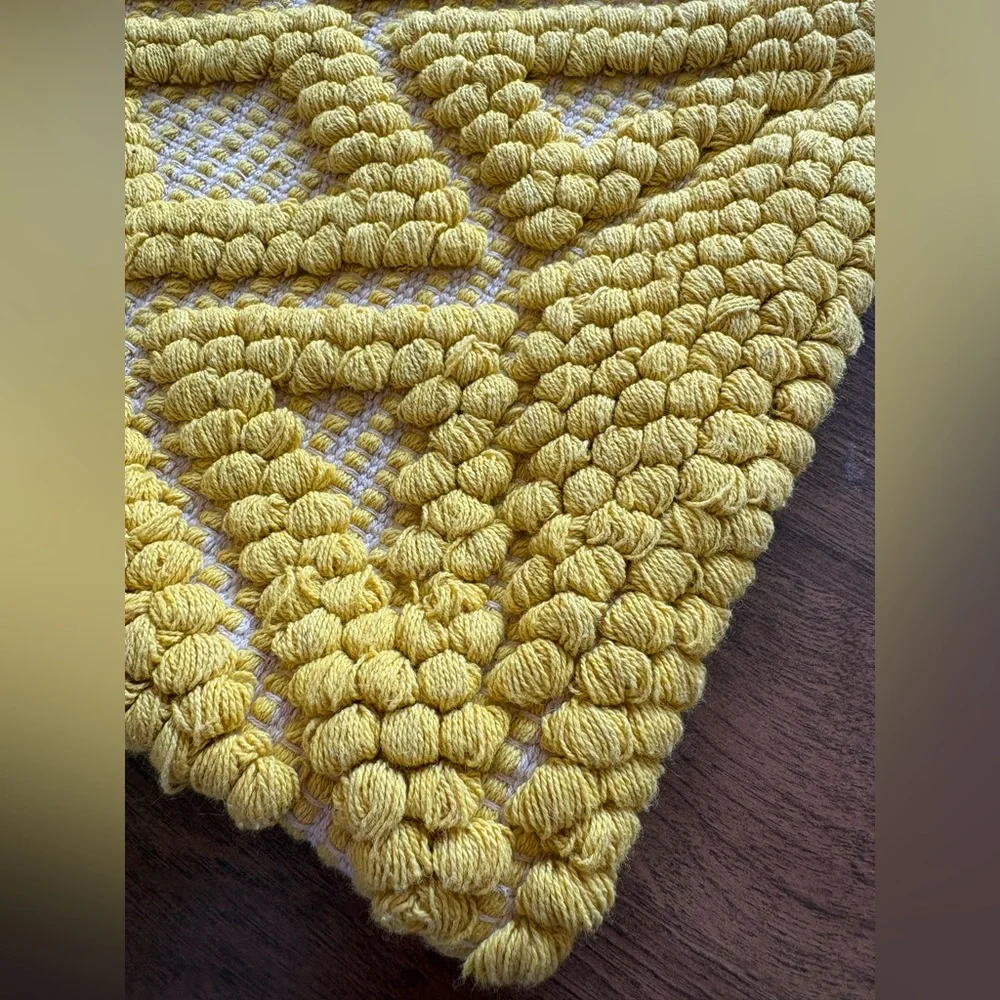 Sole Society Yellow Macramé Tassel Clutch