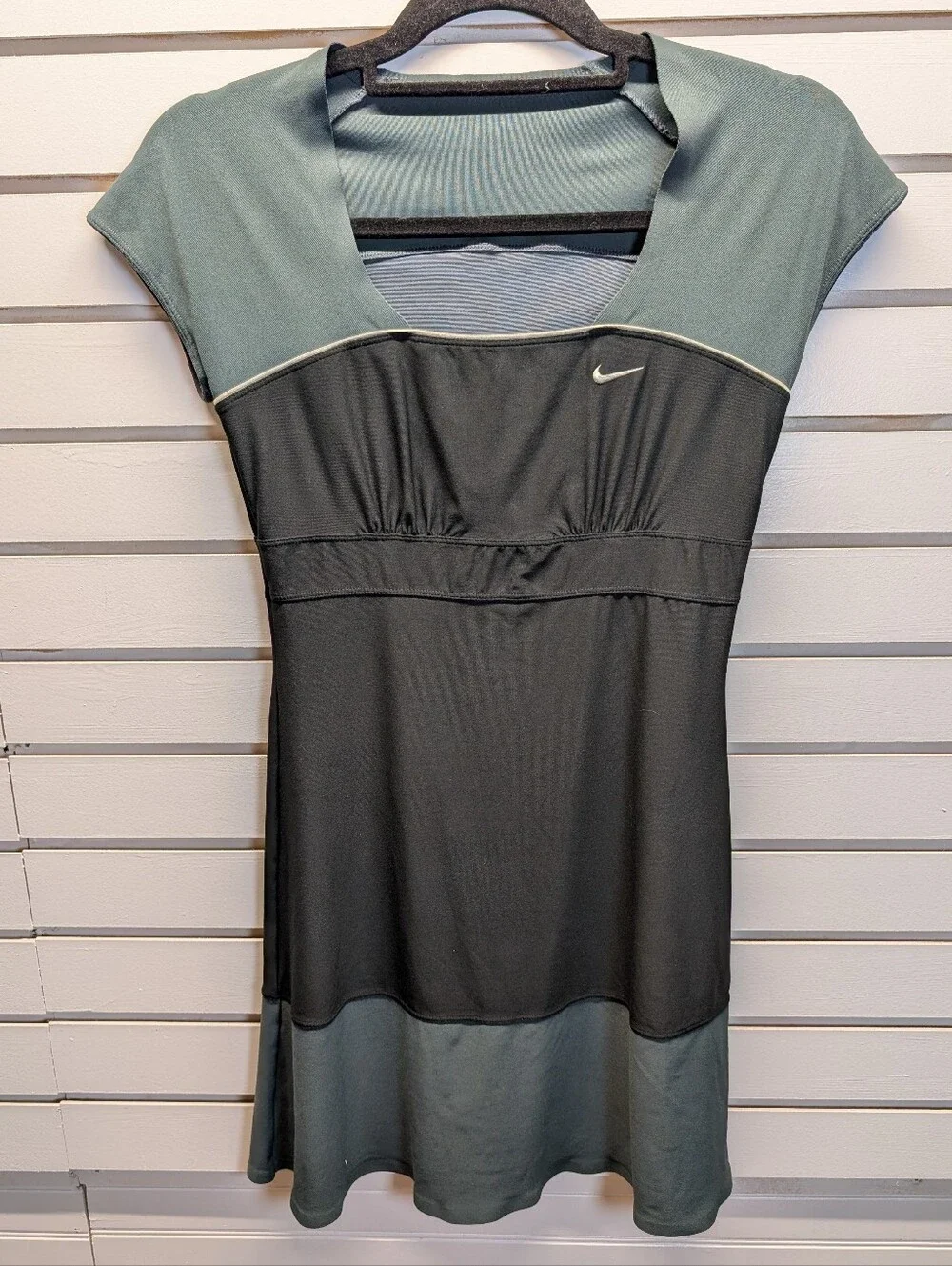 Nike Women's Mini Dress Teal and Charcoal