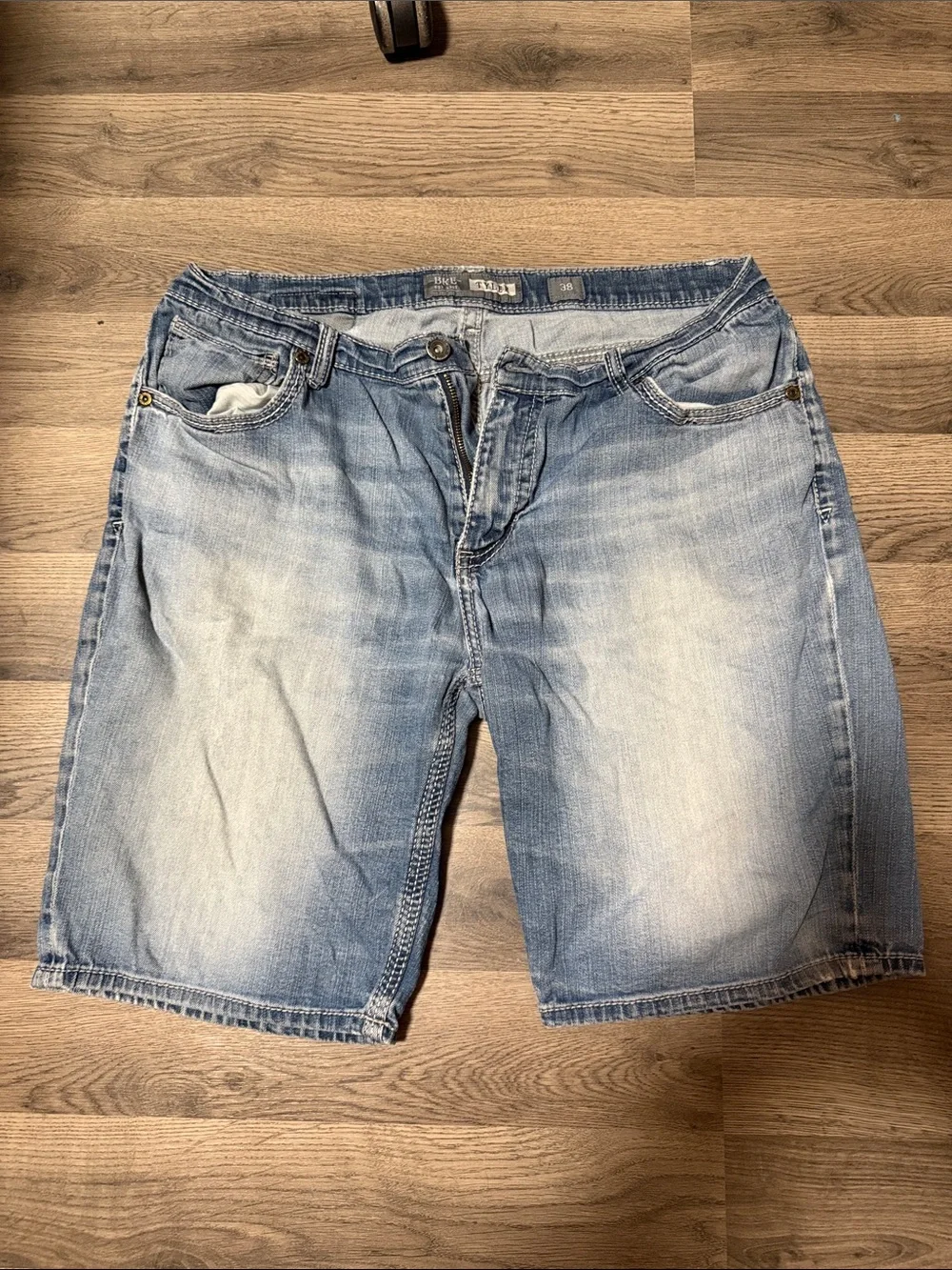 BKE Light Wash Blue Denim Jean Shorts
