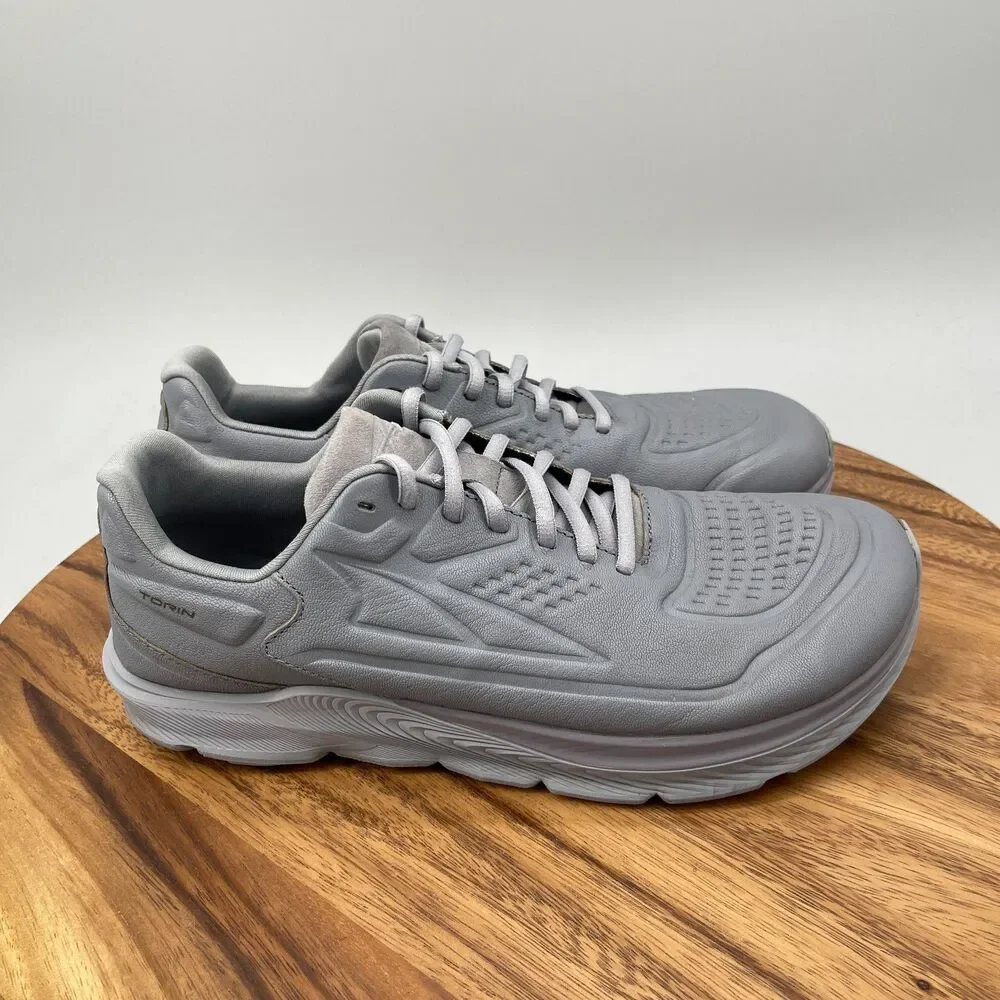 Altra Torin 5 Shoes Mens Size 10 Gray Leather Running Comfort Walking Sneakers
