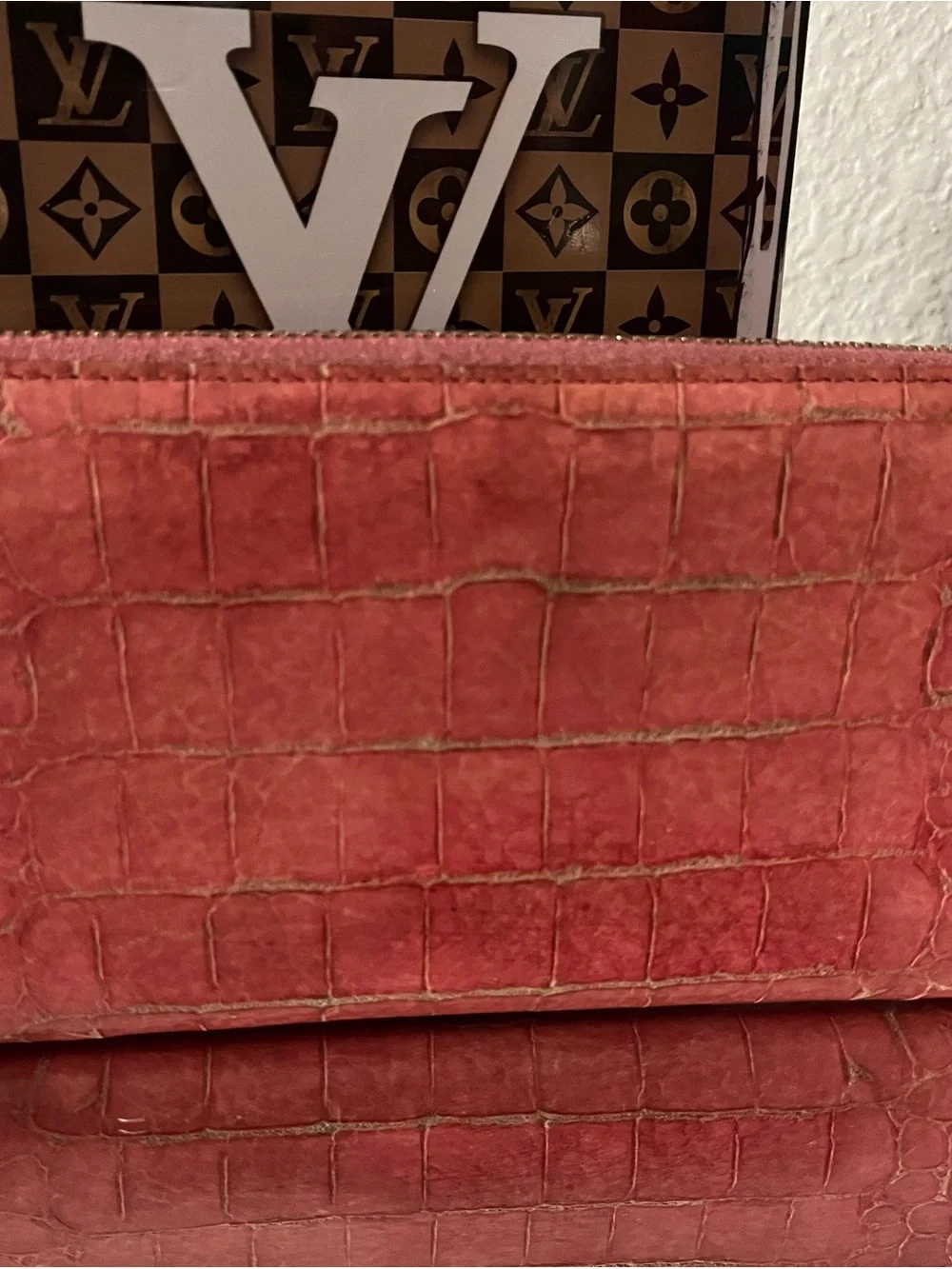 Miu Miu croc embossed