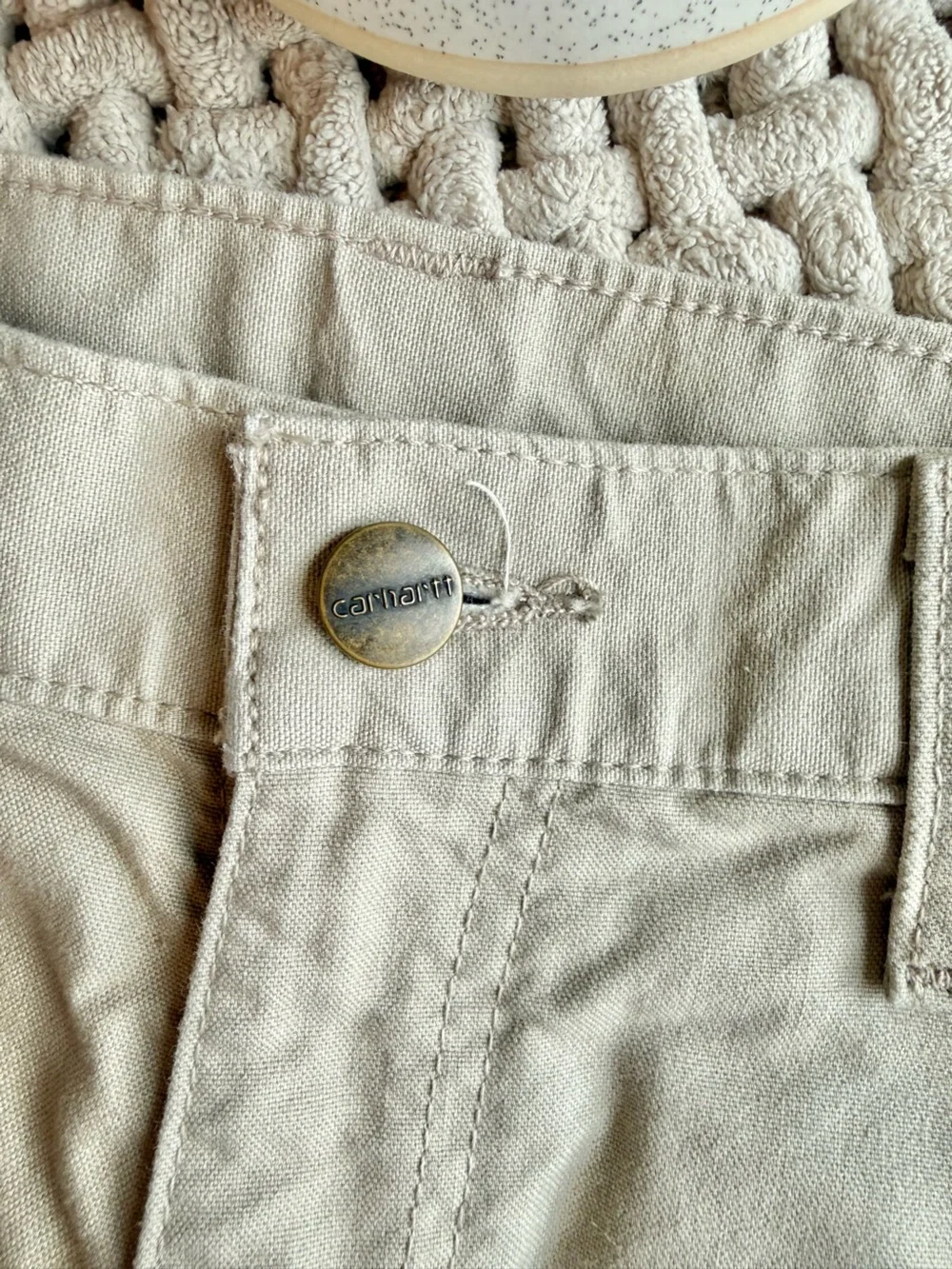 Carhartt | Men’s Canvas Utility Shorts B147 10” | Tan | 32